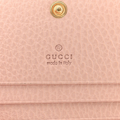Gucci Dollar Calfskin GG Supreme Monogram GG Marmont Card Case Perfect Pink Beige Mystic White 6 of 7