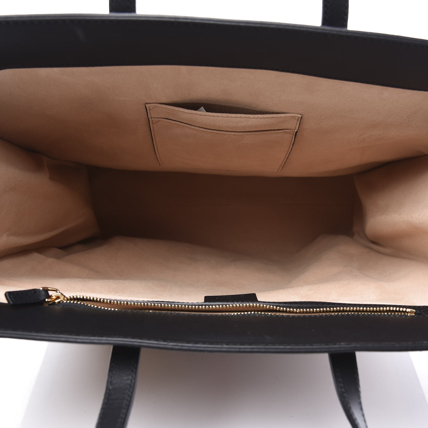 Suede Patent Web Ophidia Vertical Tote Nocciola Black