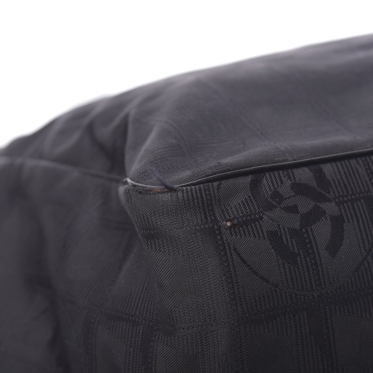 Nylon Large Travel Tote Black