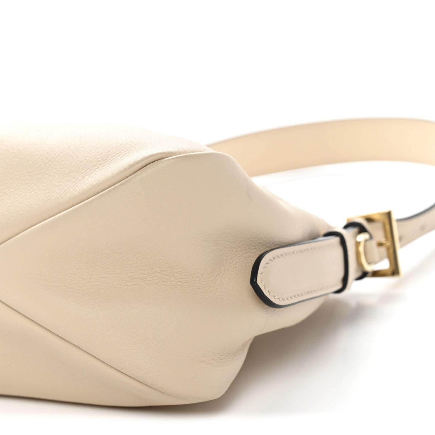 Soft Calfskin Medium Aimee Shoulder Bag Travertine