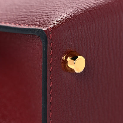 Hermes Chevre Chamkila Mini Kelly Sellier 20 Rouge H 10 of 11