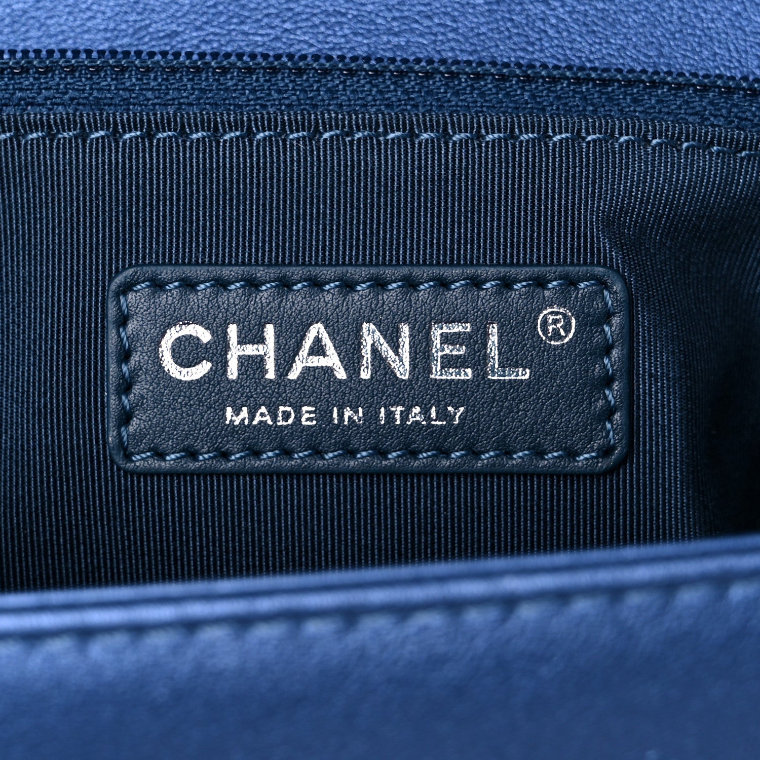 Chanel Perforated Lambskin Quilted New Medium Boy Flap Blue 6 of 19