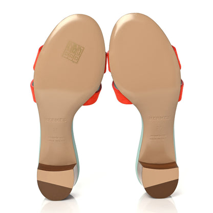 Hermes Suede Goatskin Oasis Sandals 37 Rose Sorbet 5 of 9