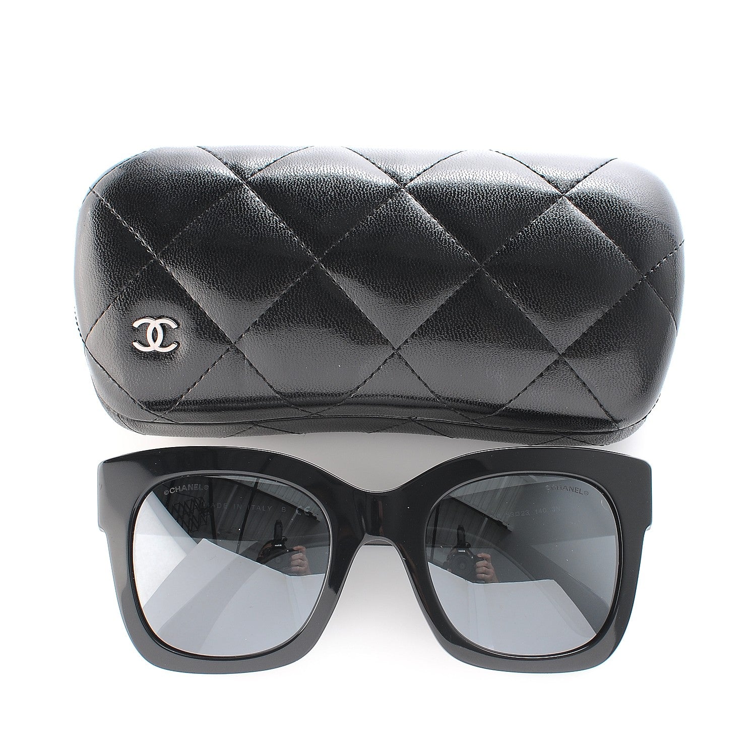 Chanel Mirror CC Sunglasses 5357 Black 9 of 9