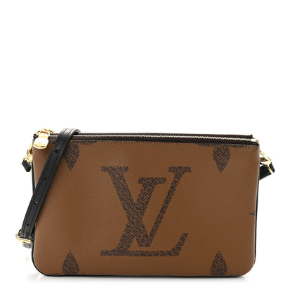 Louis Vuitton Reverse Monogram Giant Double Zip Pochette 1 of 11