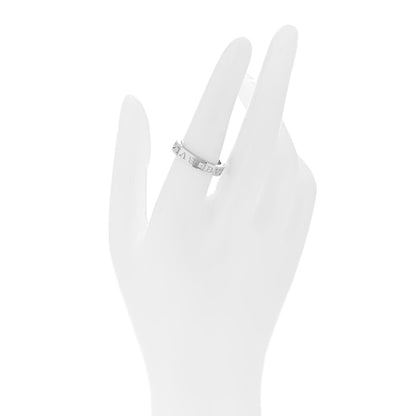 Bulgari 18K White Gold Diamond B.Zero1 Essential Band Ring 55 7.25 2 of 5