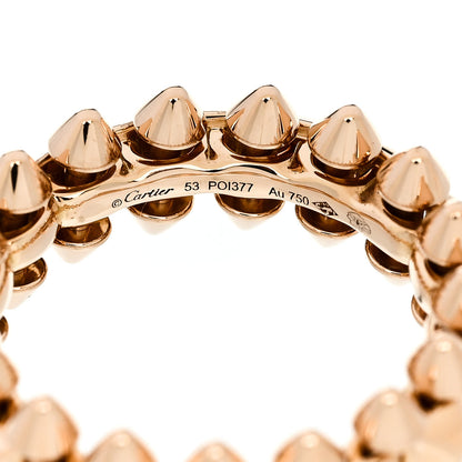 Cartier 18K Pink Gold MM Clash De Cartier Ring 53 6.5 4 of 4
