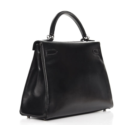 Hermes Box Kelly Retourne 32 Black 4 of 48