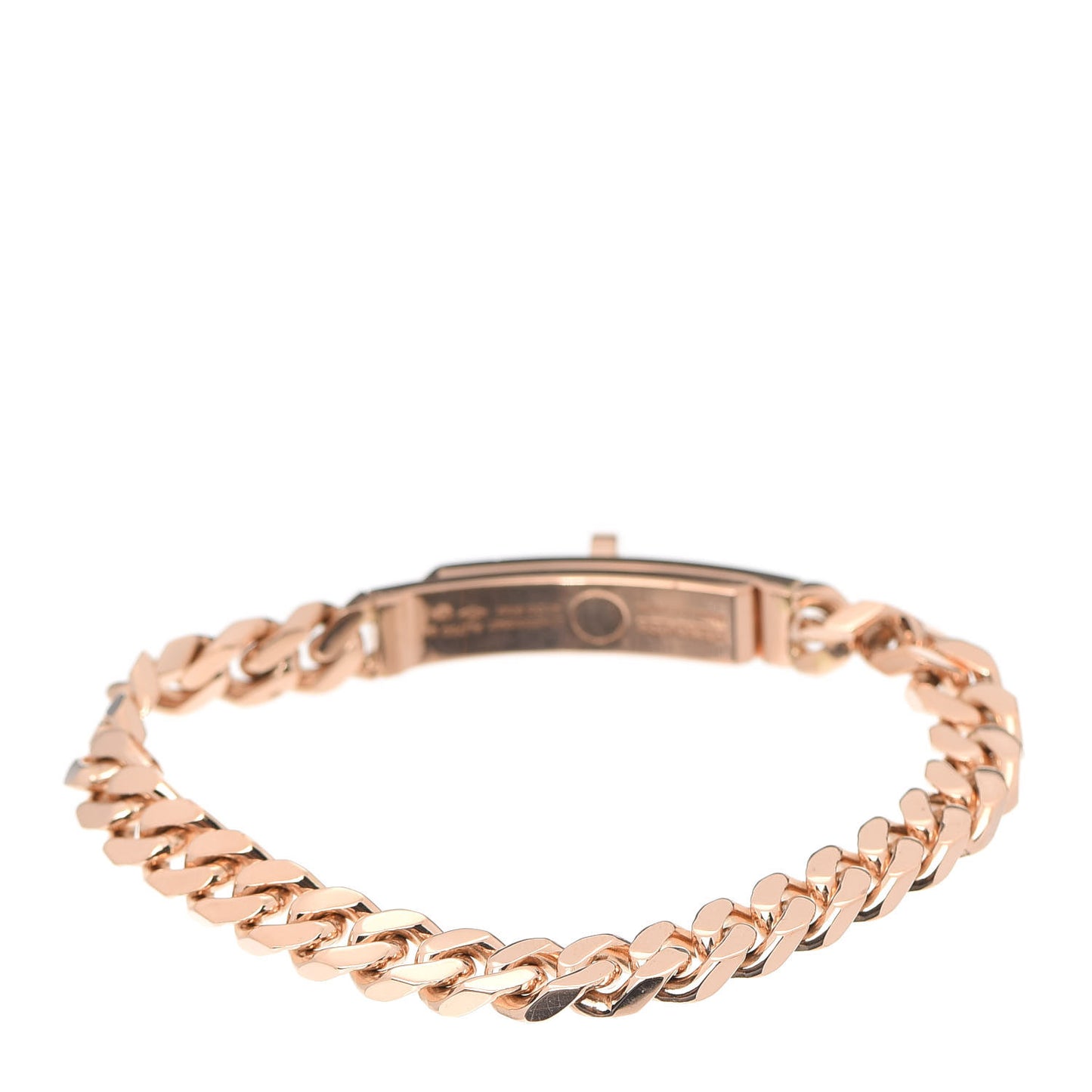 18K Rose Gold Diamond PM Kelly Gourmette Bracelet SH