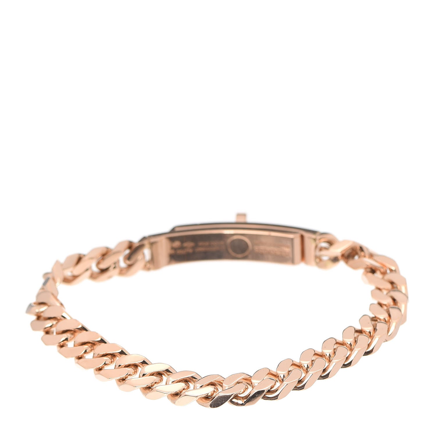 Hermes 18K Rose Gold Diamond PM Kelly Gourmette Bracelet SH 3 of 6