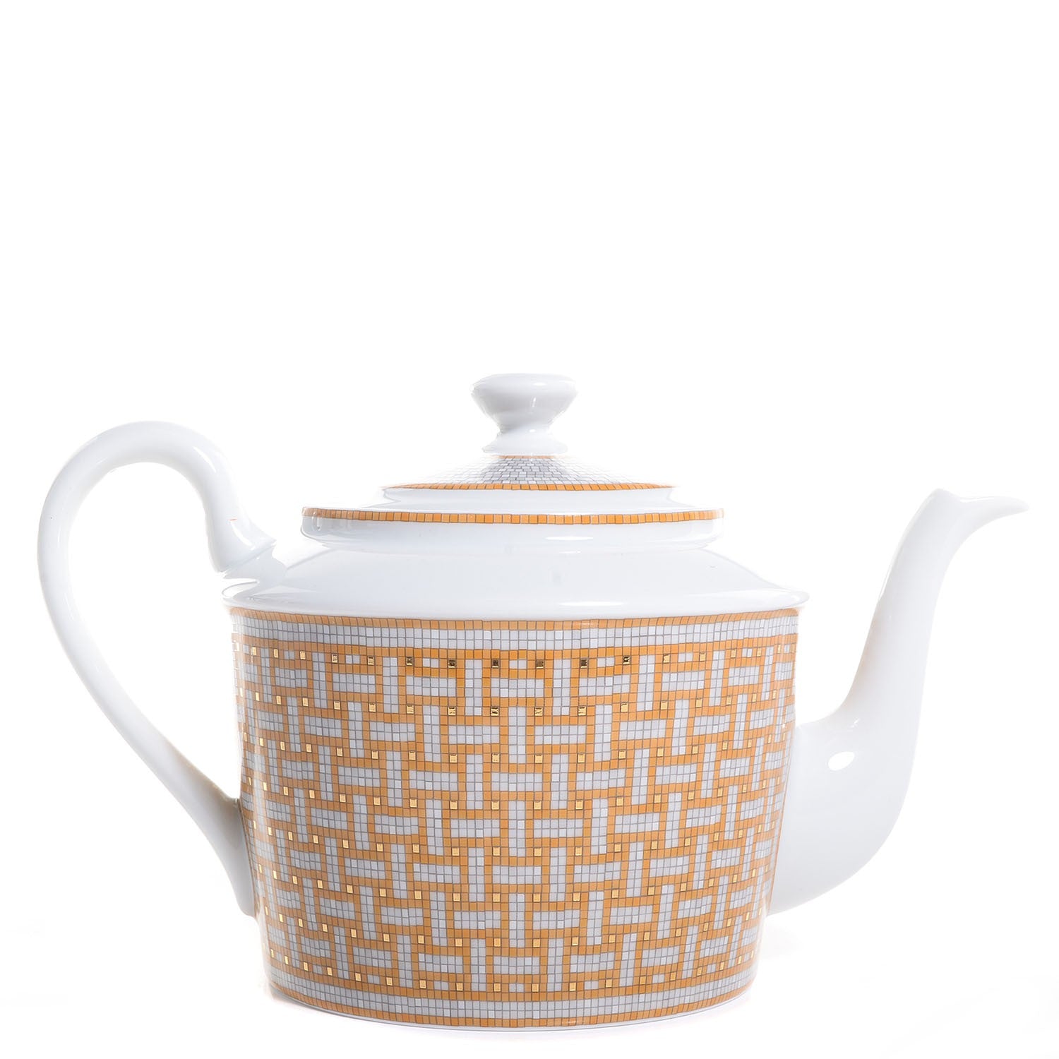 Hermes Porcelain Mosaique Au 24 Coffee/Tea Pot 3 of 7
