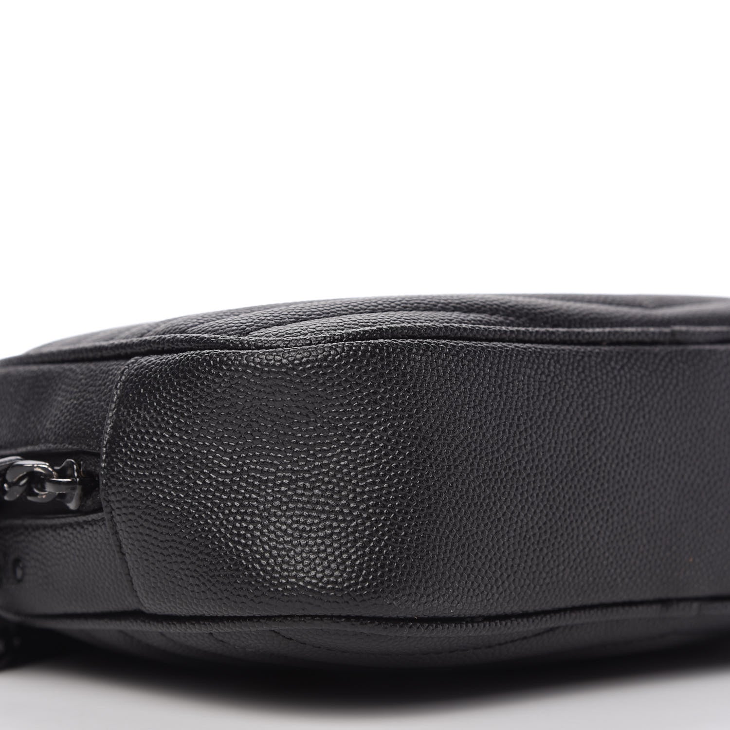 Saint Laurent Grain De Poudre Matelasse Monogram Mini Lou Camera Bag Black 6 of 10