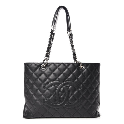 Chanel Caviar Quilted Grand Shopping Tote GST Black 1 of 13