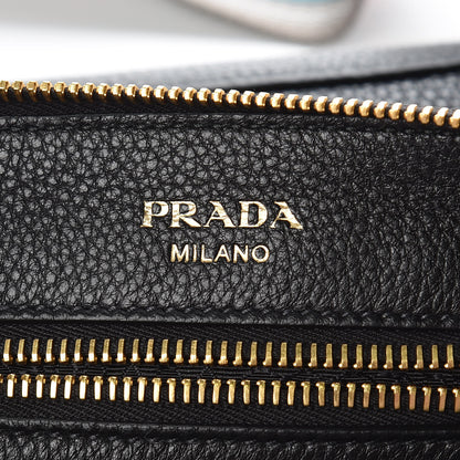 Prada Vitello Daino Crossbody Bag Black 8 of 10
