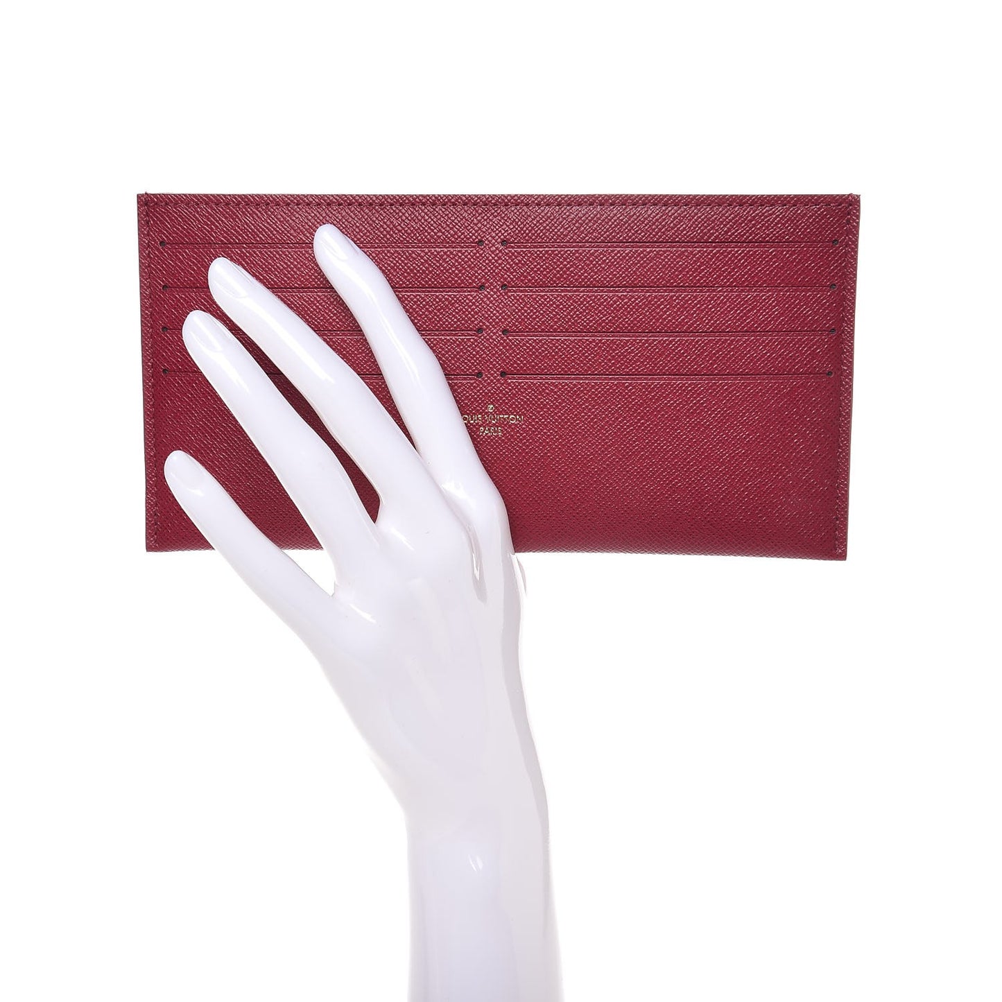 Calfskin Felicie Card Holder Insert Fuchsia