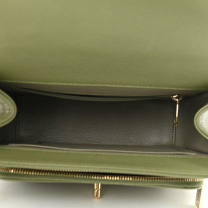 Chanel Caviar Quilted Medium Business Affinity Flap Green 4 of 9