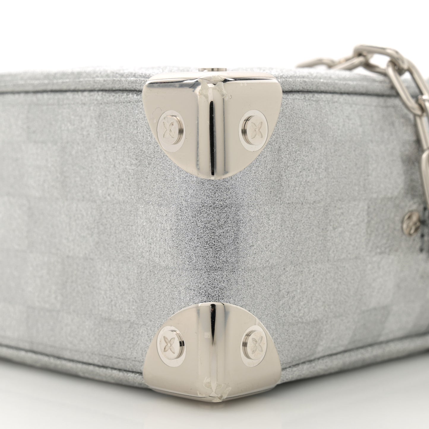 Damier Glitter Mini Soft Trunk Silver