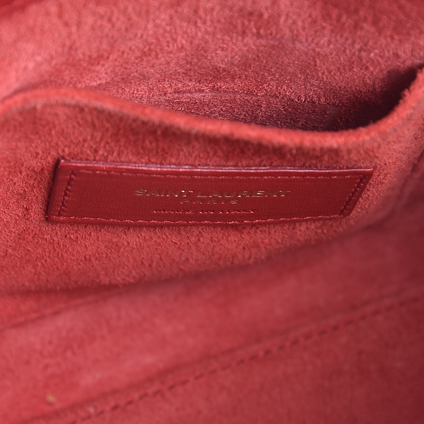 Calfskin Nano Sac De Jour Lipstick Red