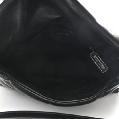 Saint Laurent Lambskin Quilted Small Loulou Puffer Monogram Chain Satchel Black 5 of 9