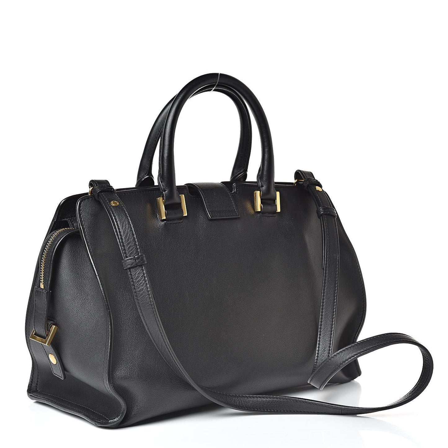 Calfskin Small Monogram Cabas Black