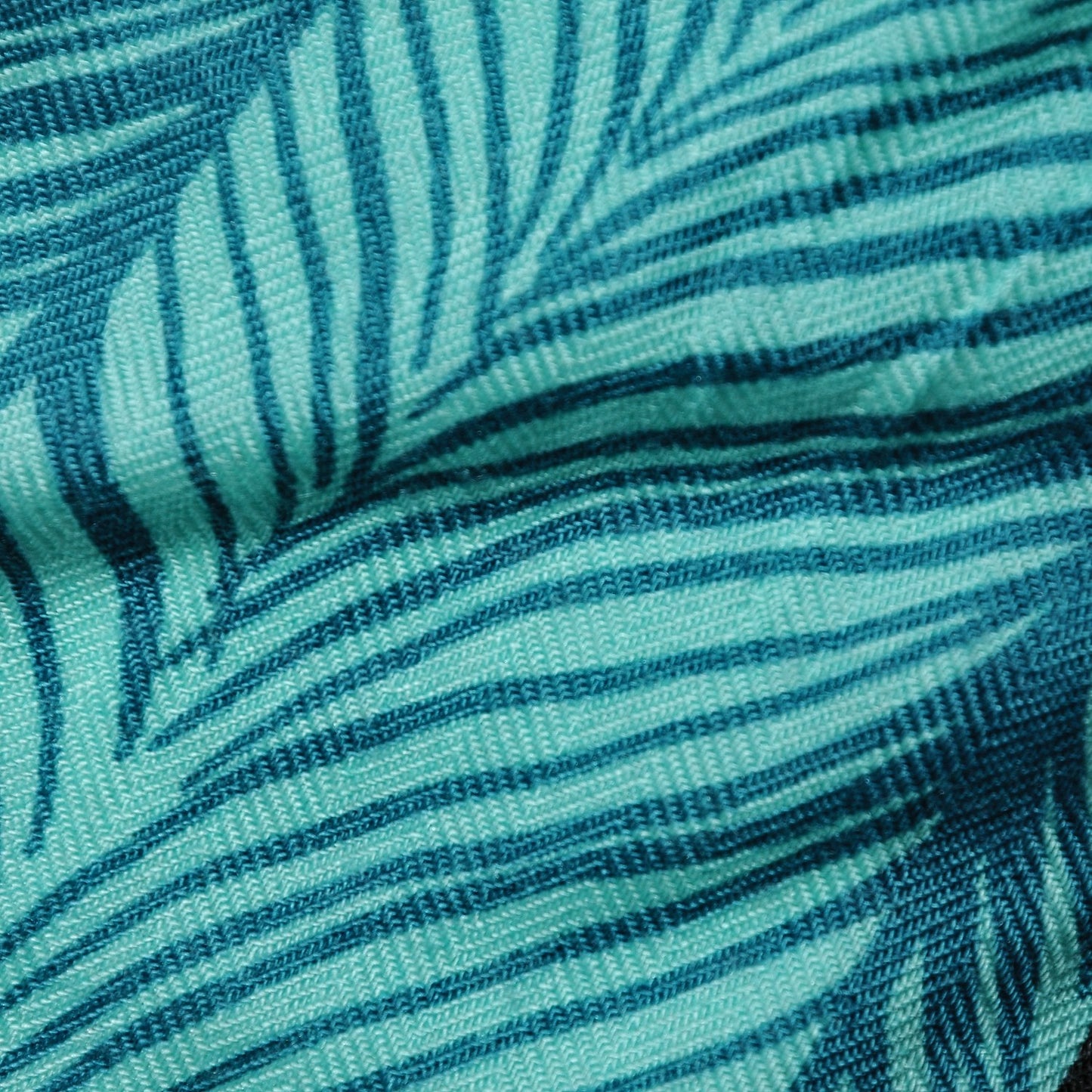 Cashmere Silk Zebra Pegasus Shawl GM 140 Caban Turquoise Bleu Klein
