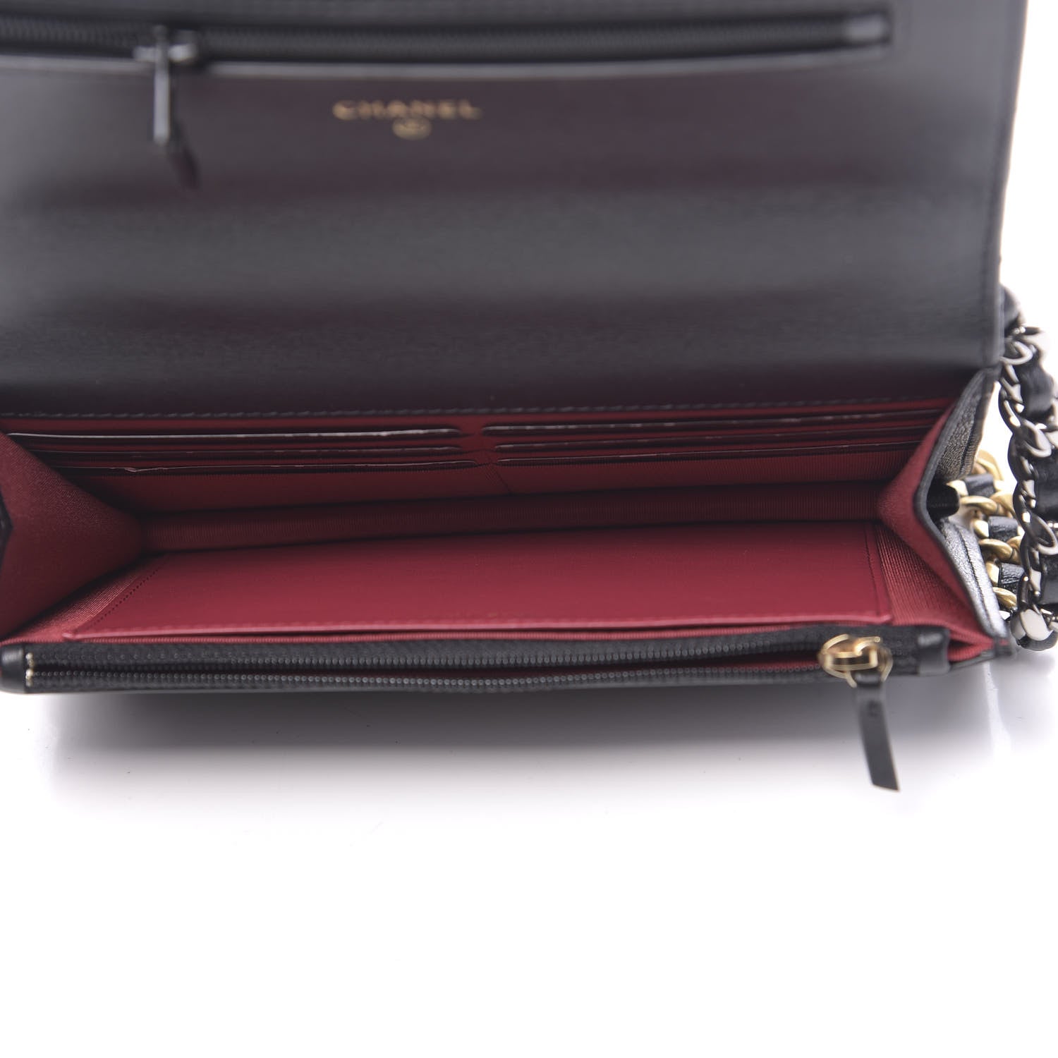 Chanel Lambskin Quilted 19 Wallet On Chain WOC Black 5 of 13