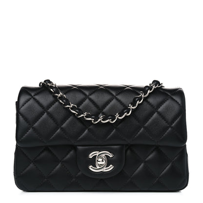 Chanel Lambskin Quilted Mini Rectangular Flap Black 1 of 4