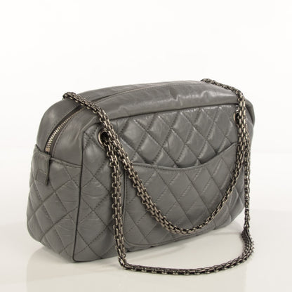 Chanel Aged Calfskin Medium Reissue Camera Case Grey 3 of 6