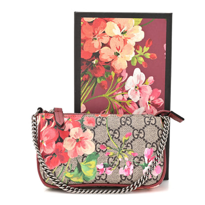 Gucci GG Supreme Monogram Blooms Mini Chain Bag Beige Multicolor Dry Rose 11 of 11