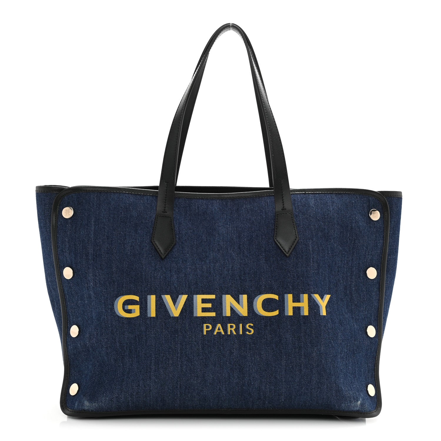 Givenchy Denim Medium Logo Bond Shopper Tote Blue 1 of 12
