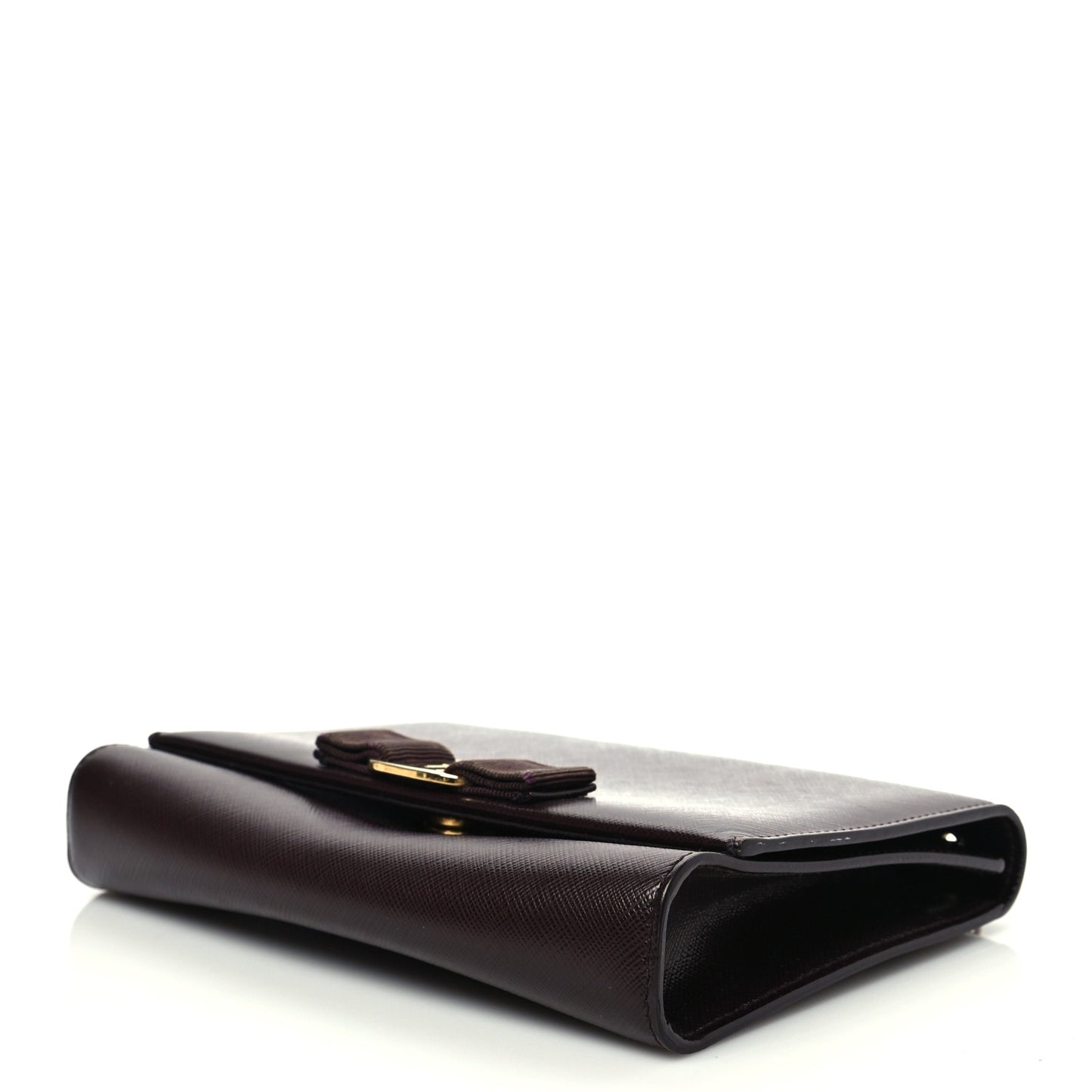 Calfskin Mini Miss Vara Bow Chain Bag Plum