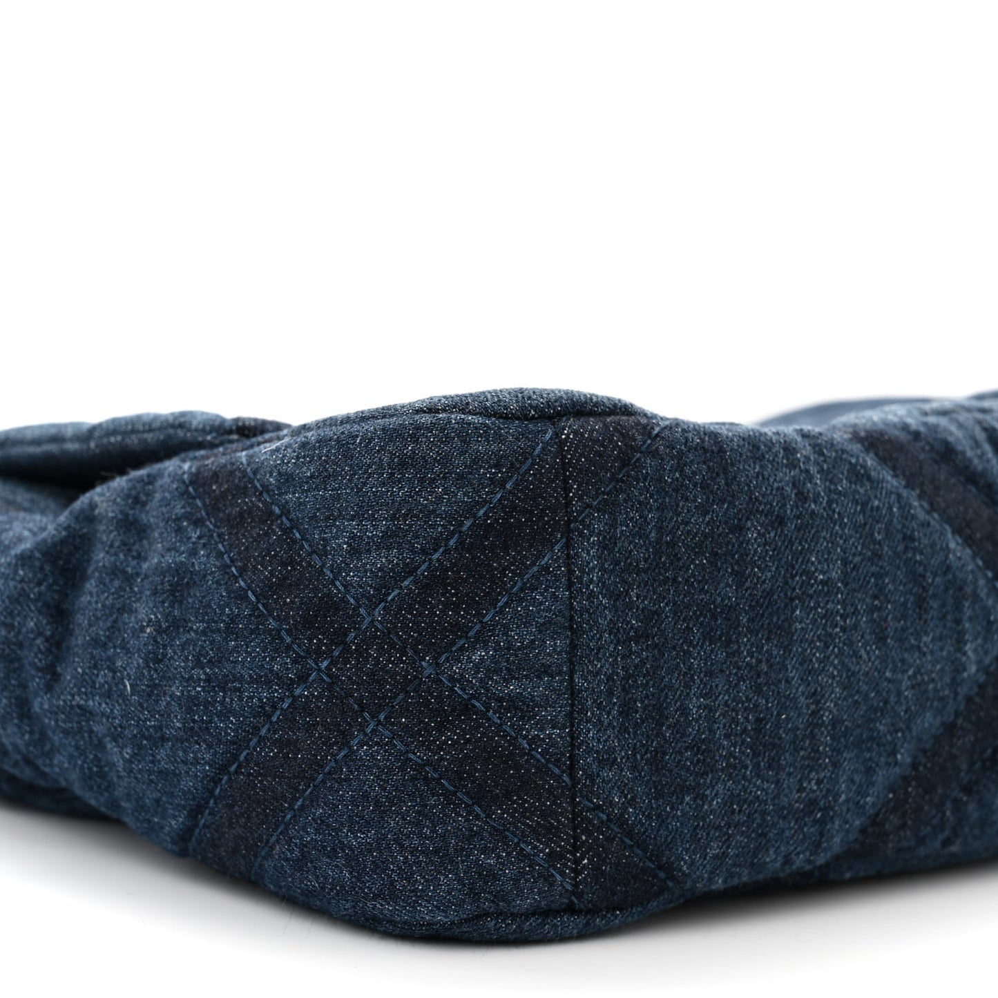 Denim Quilted Medium Chanel 19 Flap Blue