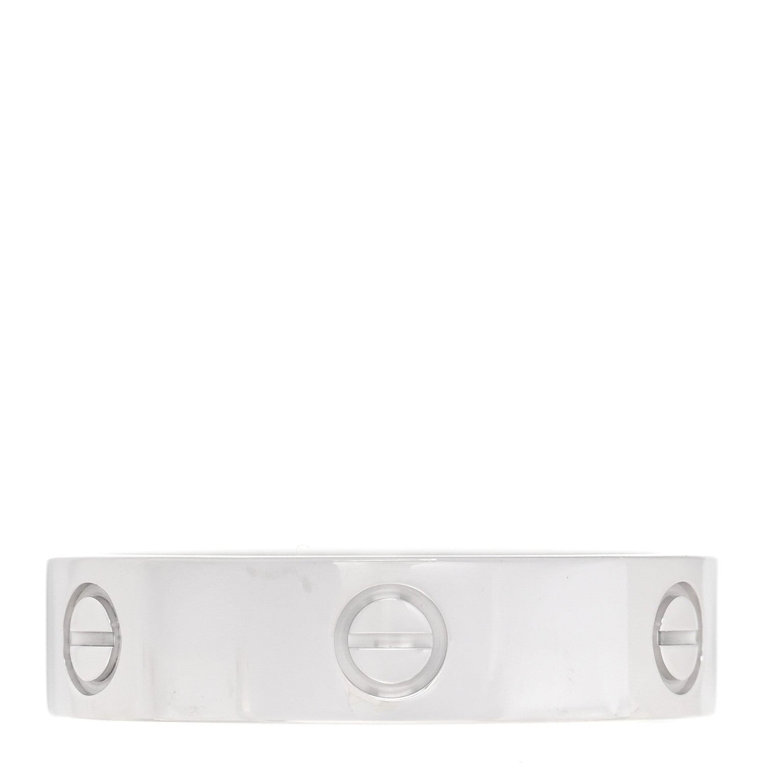 Cartier 18K White Gold 5.5mm LOVE Ring 67 12 3 of 4