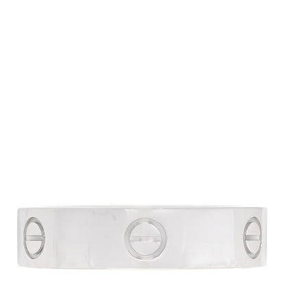 Cartier 18K White Gold 5.5mm LOVE Ring 67 12 3 of 4