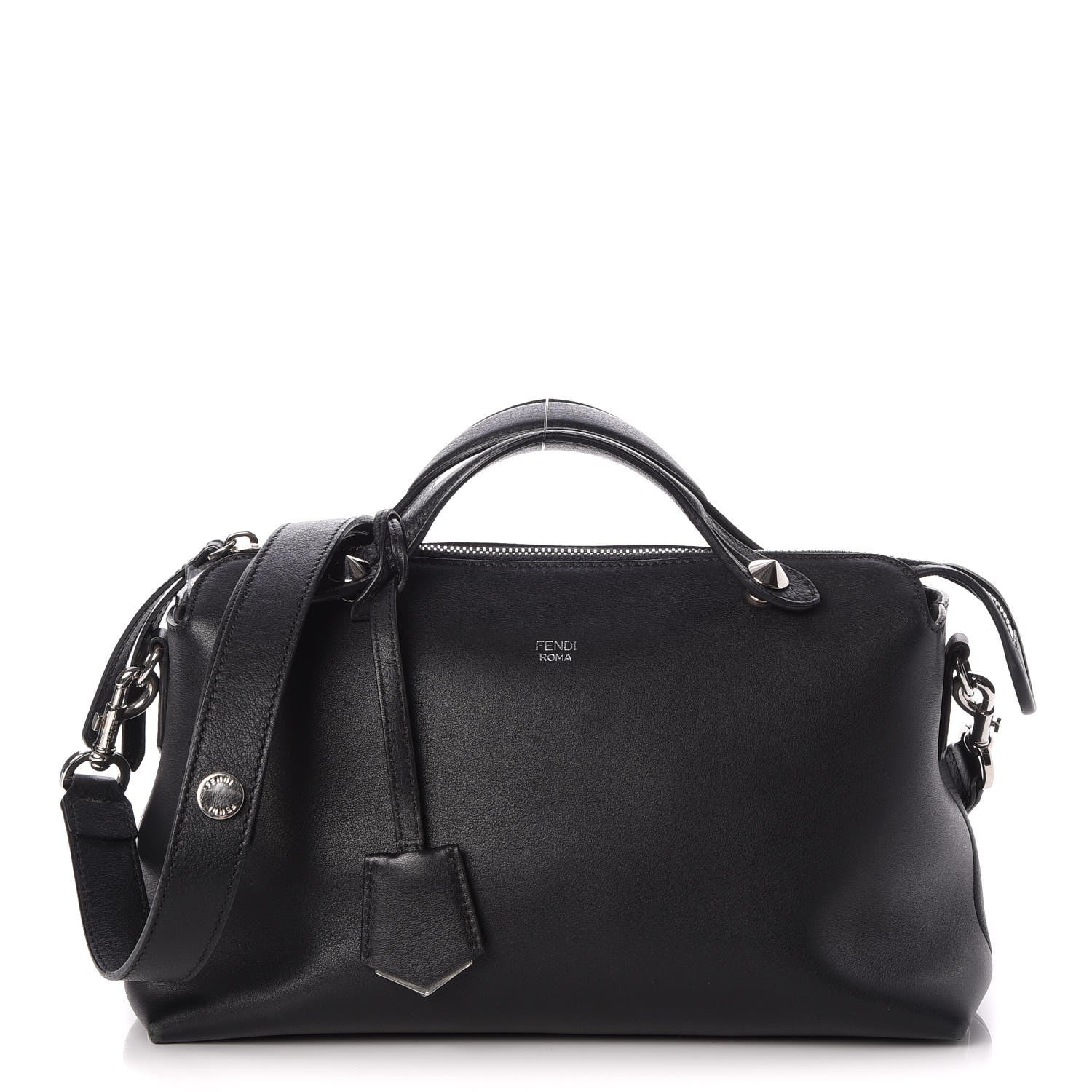 Fendi Vitello Dolce Medium By The Way Boston Bag Black 1 of 13