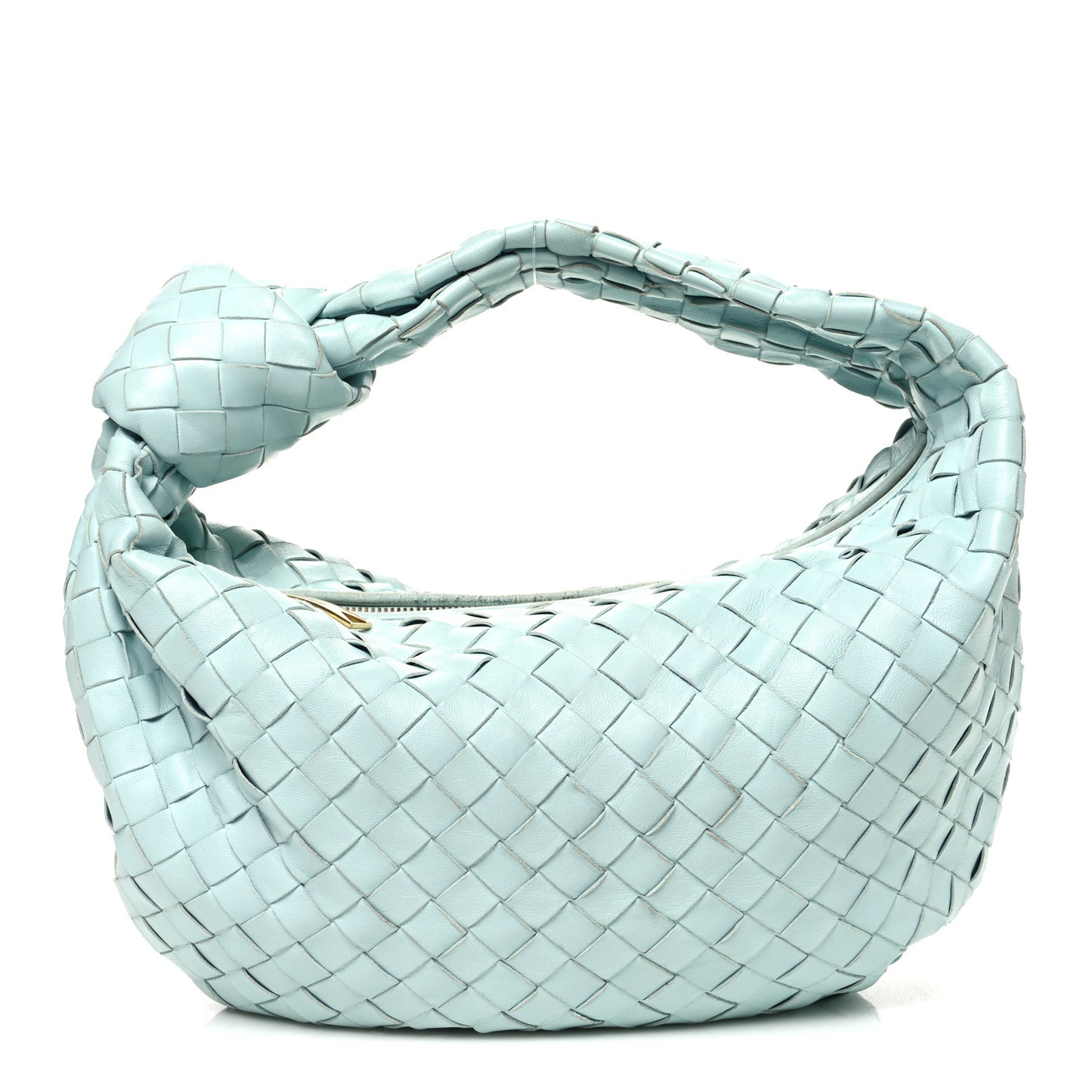 Nappa Intrecciato Teen Jodie Hobo Teal Washed