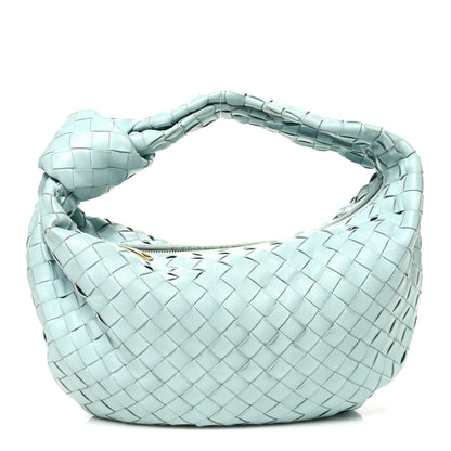 Bottega Veneta Nappa Intrecciato Teen Jodie Hobo Teal Washed 1 of 11