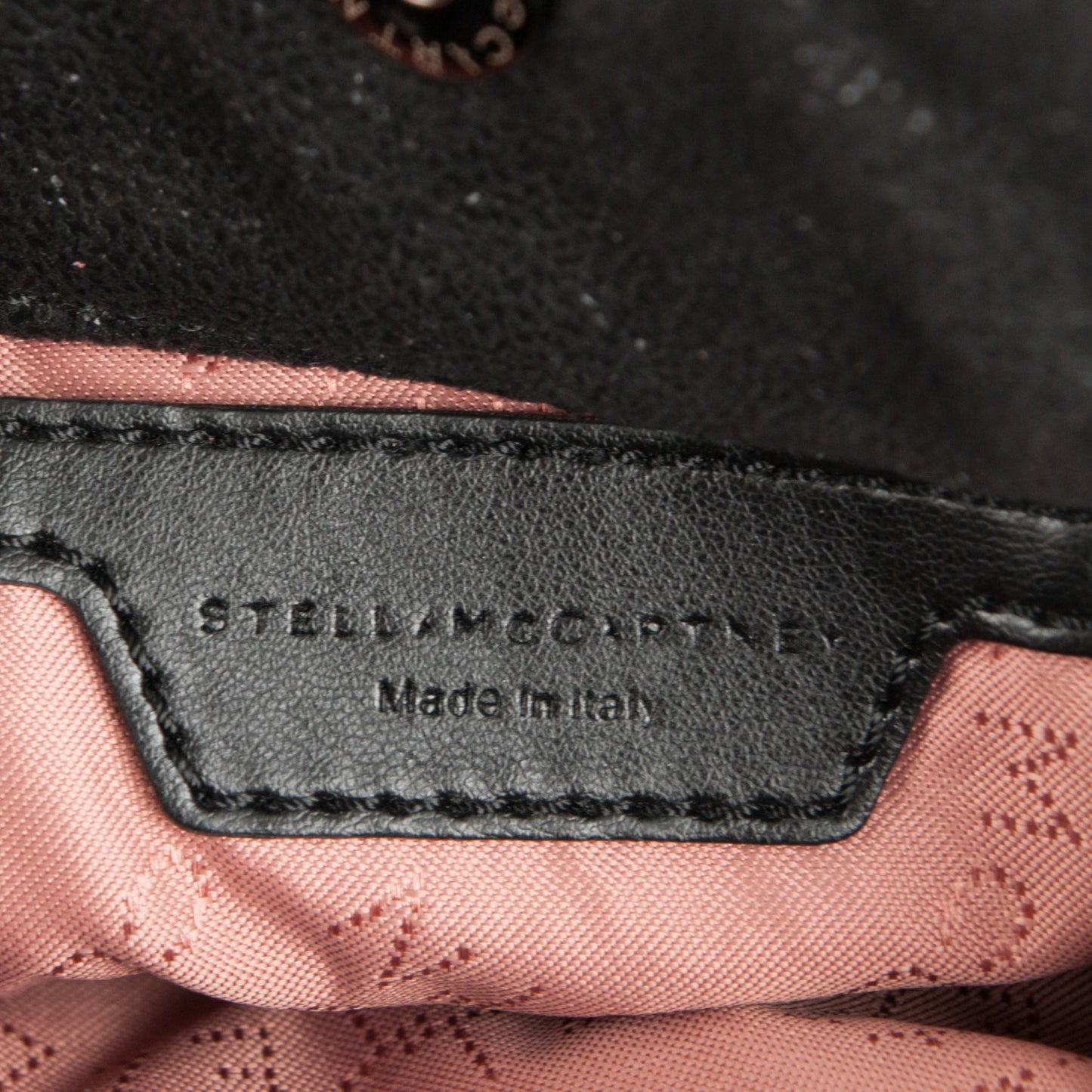 Shaggy Deer Quilted Tiny Falabella Tote Black