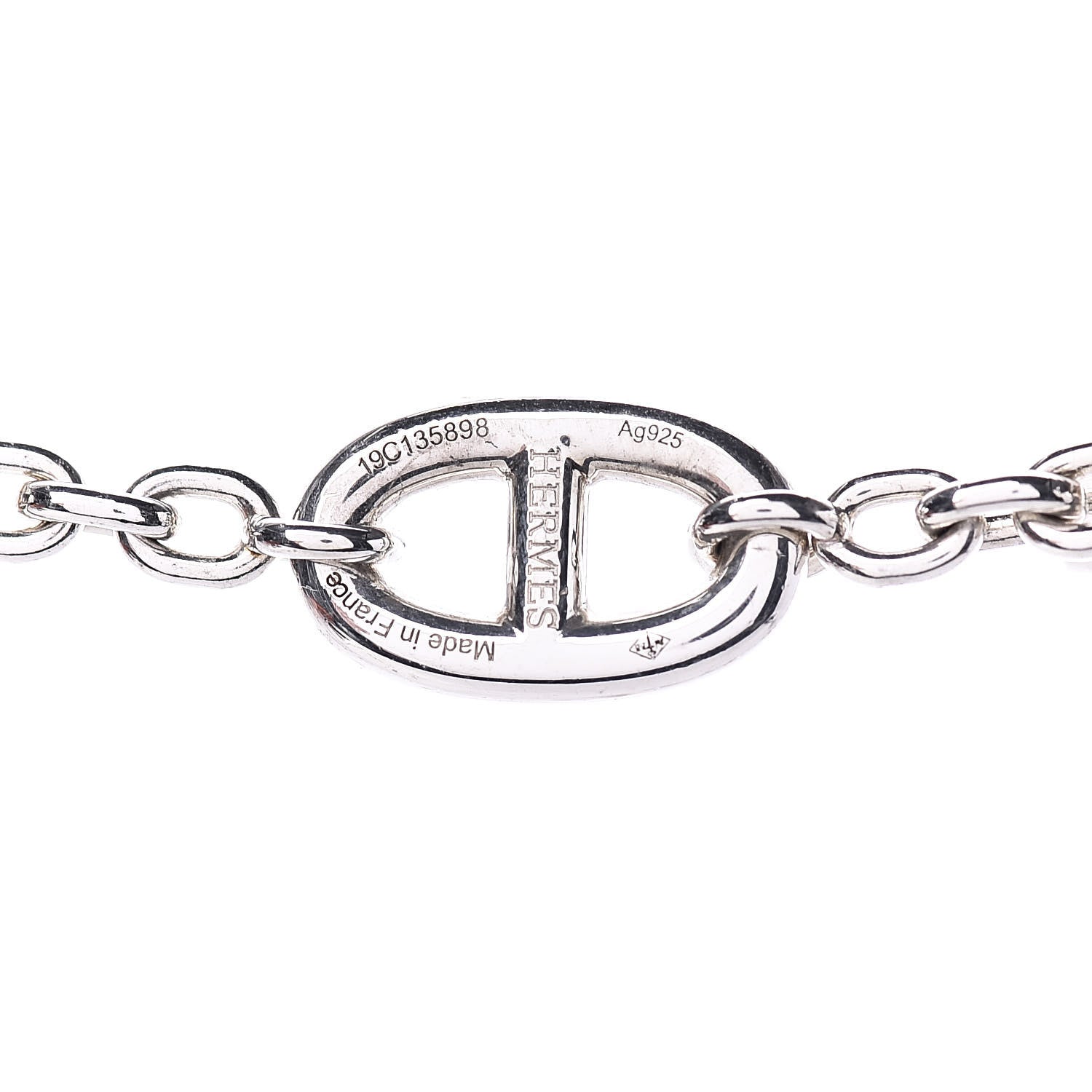 Hermes Sterling Silver Farandole Necklace 160 6 of 7