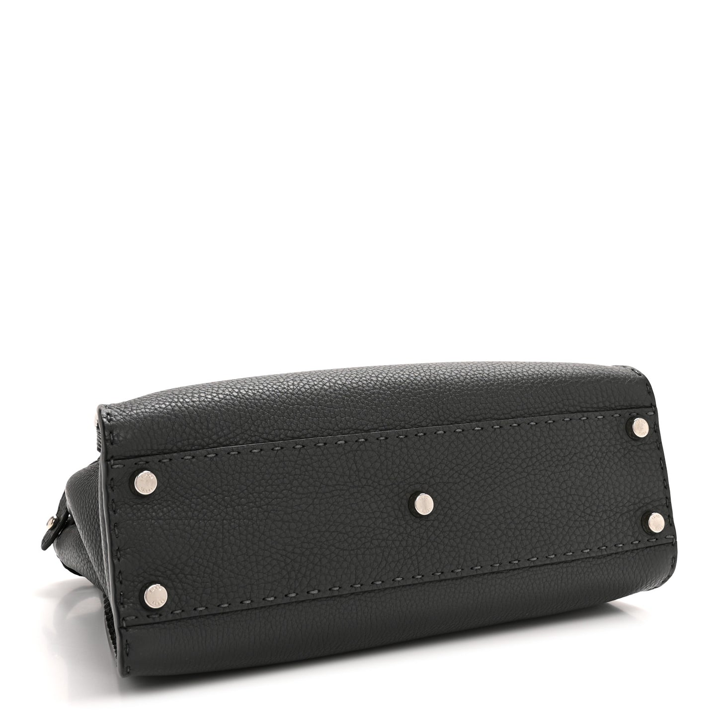 Cuoio Romano Selleria Bi-Color Medium Peekaboo Iconic Satchel Asfalto Latte