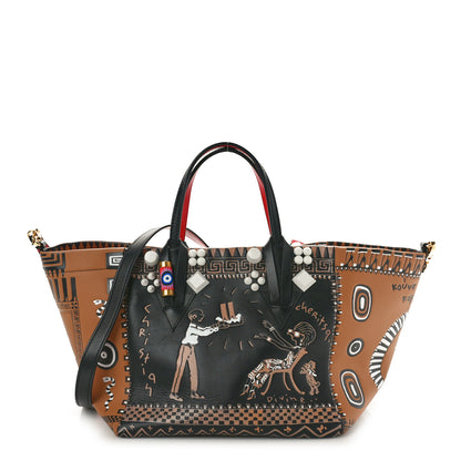 Christian Louboutin Calfskin Greekaba Tote Multicolor 1 of 9