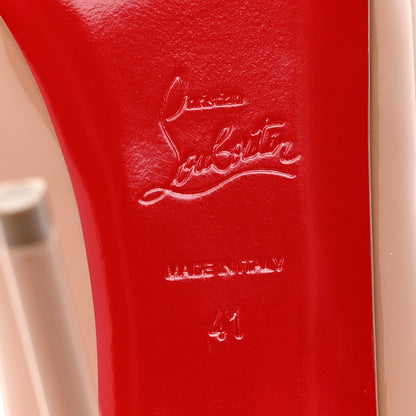 Christian Louboutin Patent New Very Prive 120 Pumps 41 Nude 6 of 8