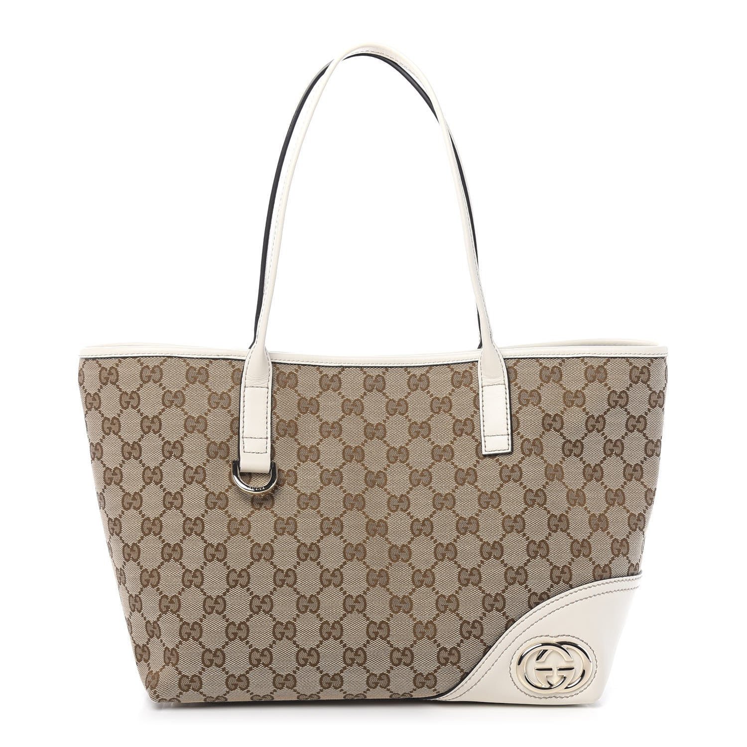 Gucci Monogram Medium New Britt Tote Off White 1 of 10