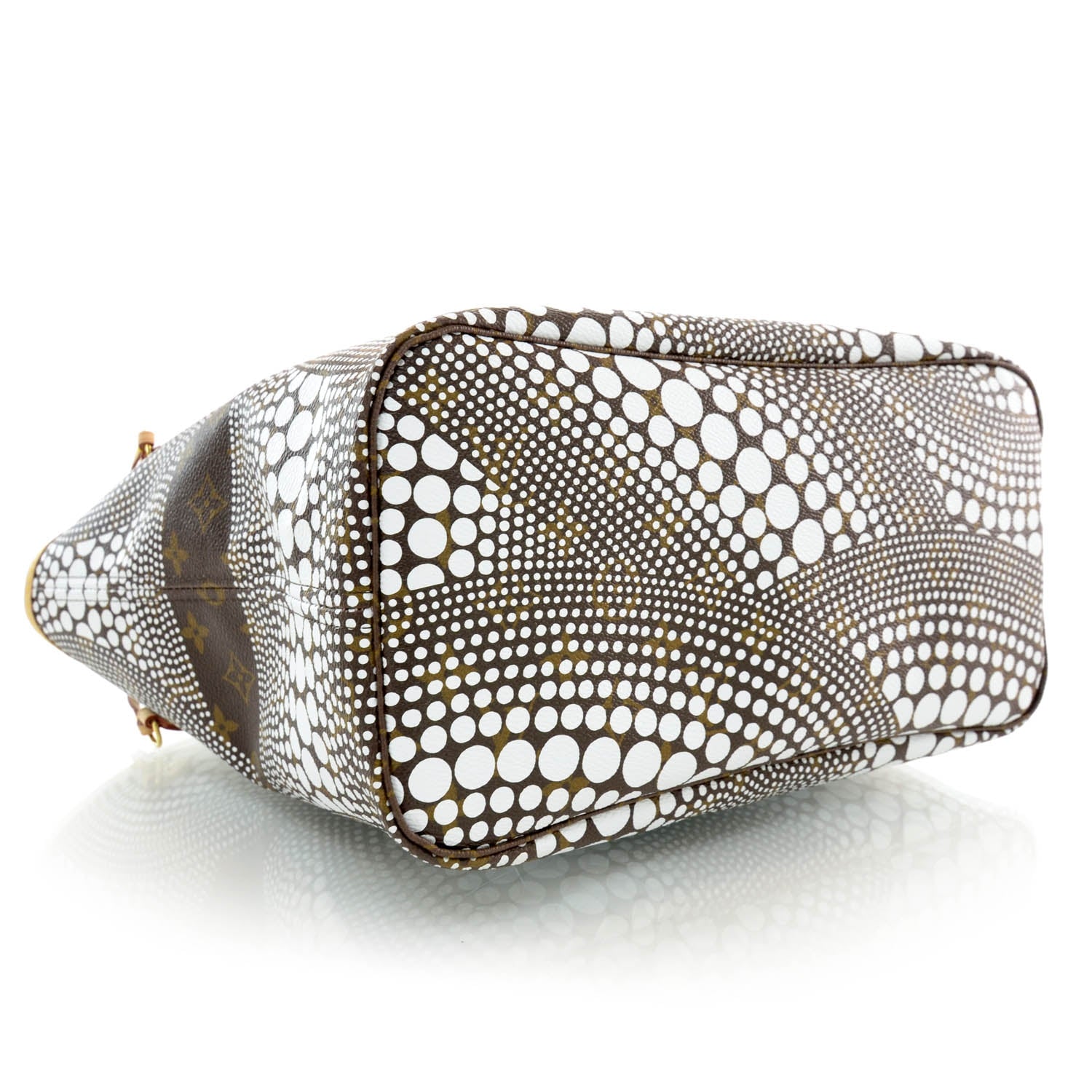 Louis Vuitton Monogram Kusama Waves Neverfull MM White 4 of 7