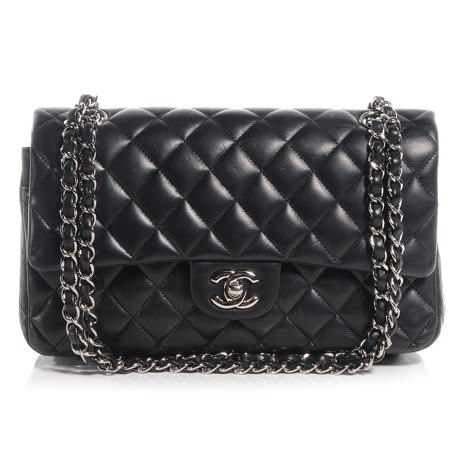 Chanel Lambskin Medium Double Flap Black 1 of 7