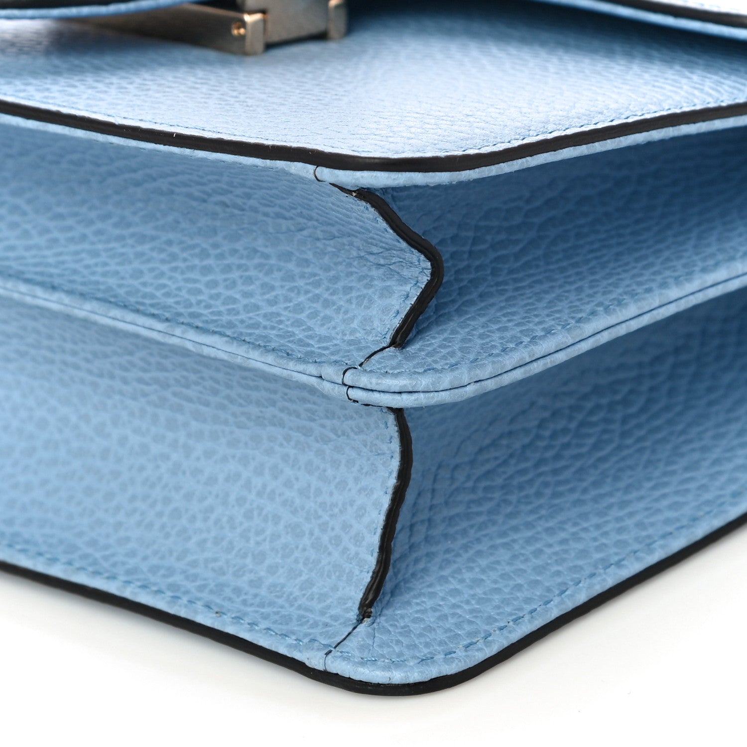 Gucci Dollar Calfskin Small Interlocking G Shoulder Bag Mineral Blue 11 of 11