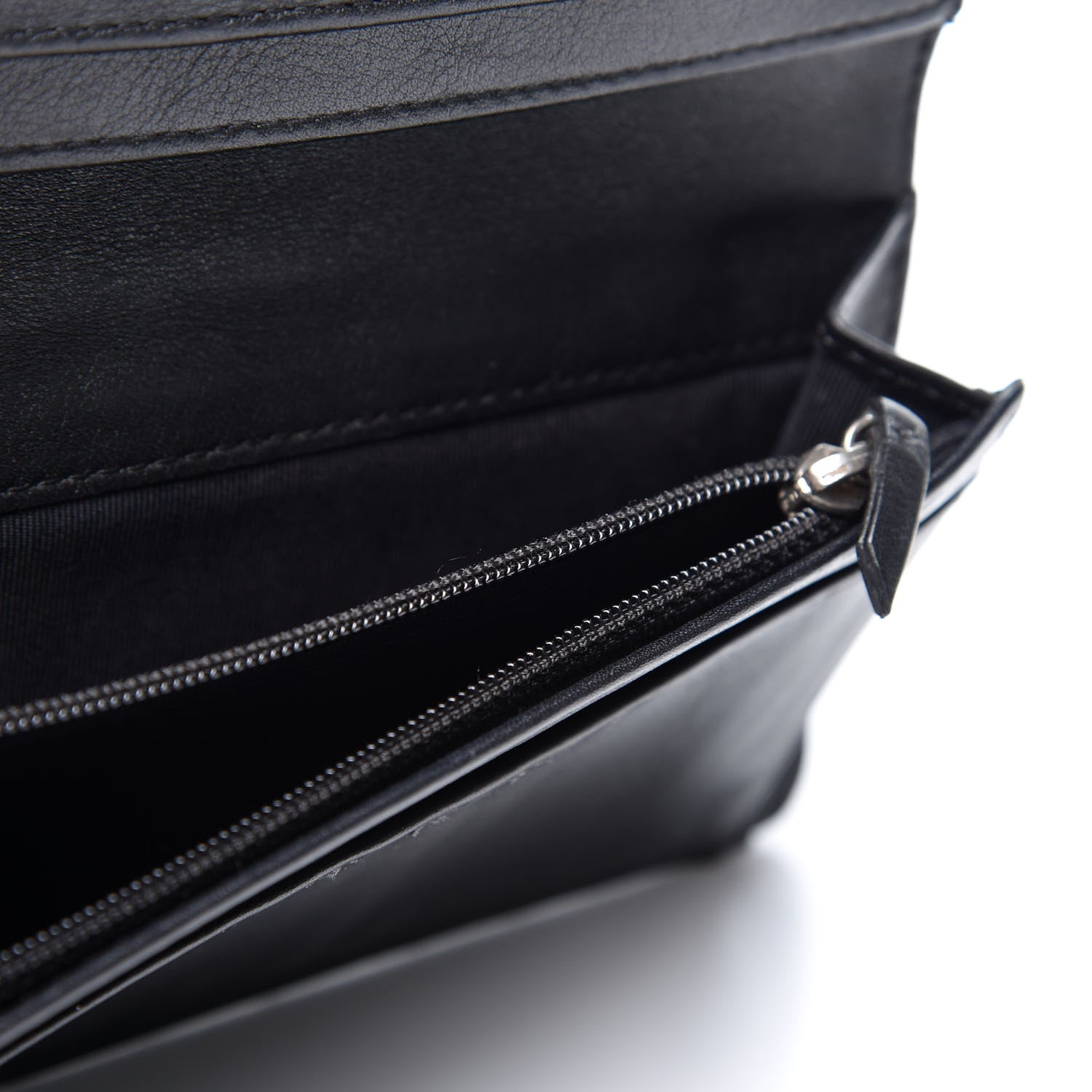 Chanel Patent Calfskin Quilted Yen Wallet Black 5 of 13