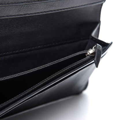 Chanel Patent Calfskin Quilted Yen Wallet Black 5 of 13