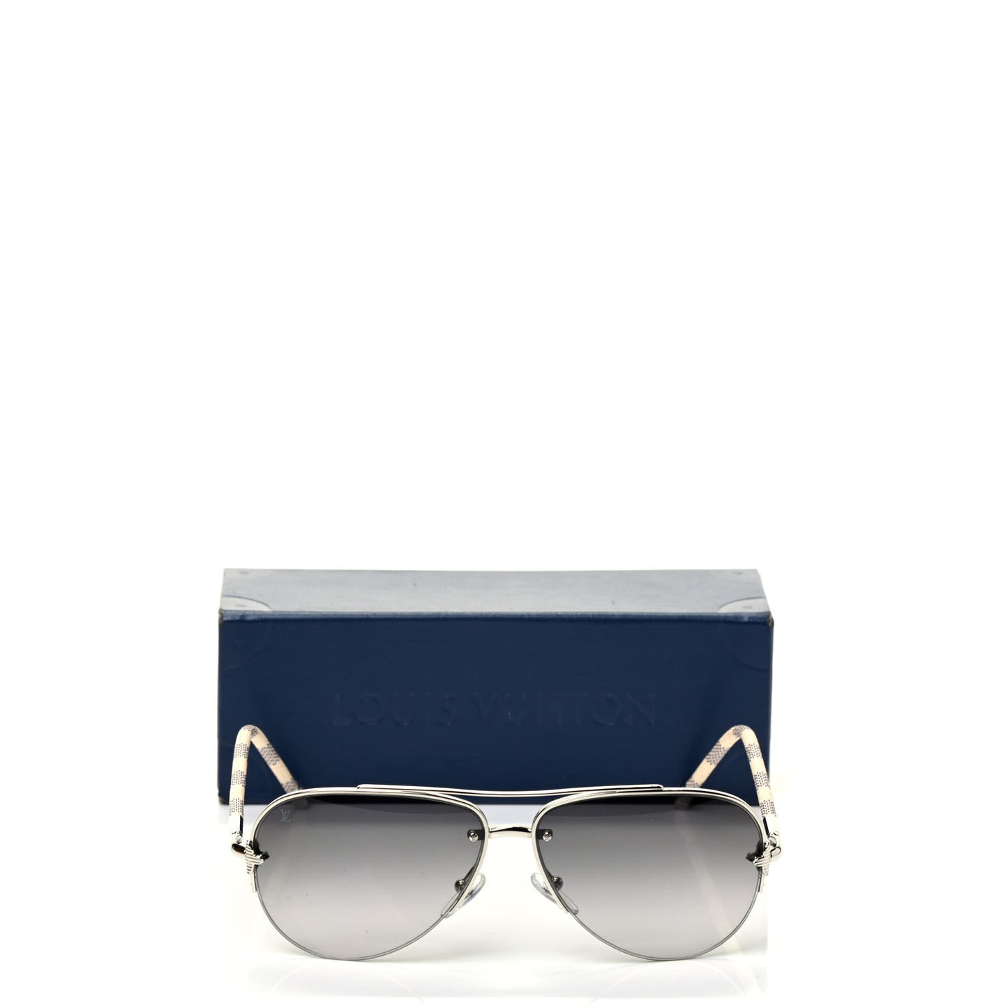 Damier Azur Petite Viola Pilote Aviator Sunglasses Z0570U