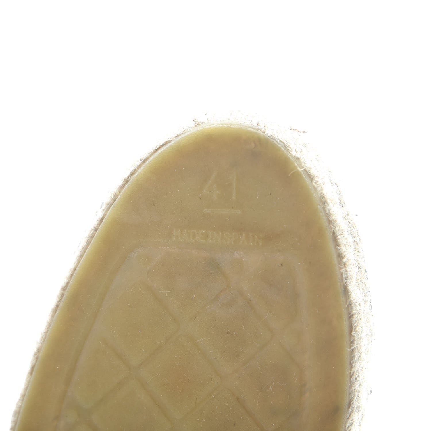 Chanel Lambskin CC Espadrilles 41 Beige Black 9 of 12